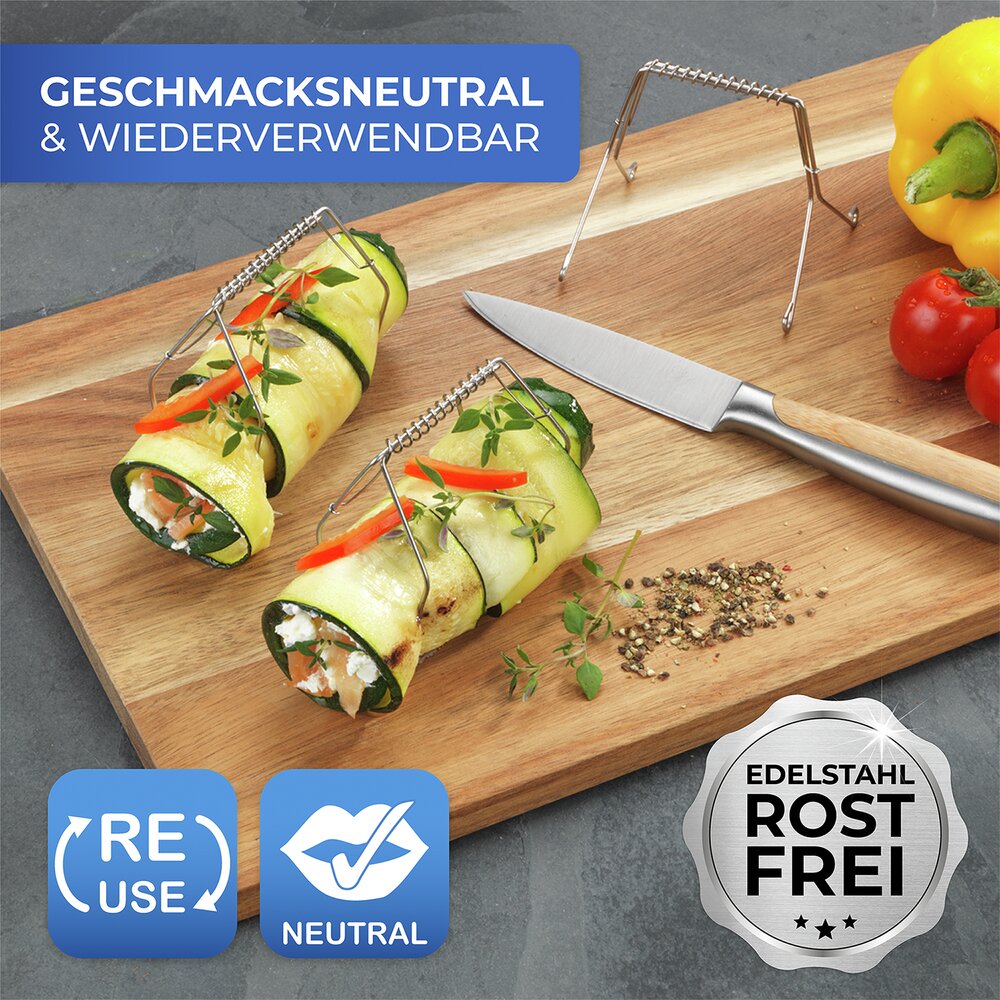 Rouladenklammern, 20er Set  wiederverwendbar