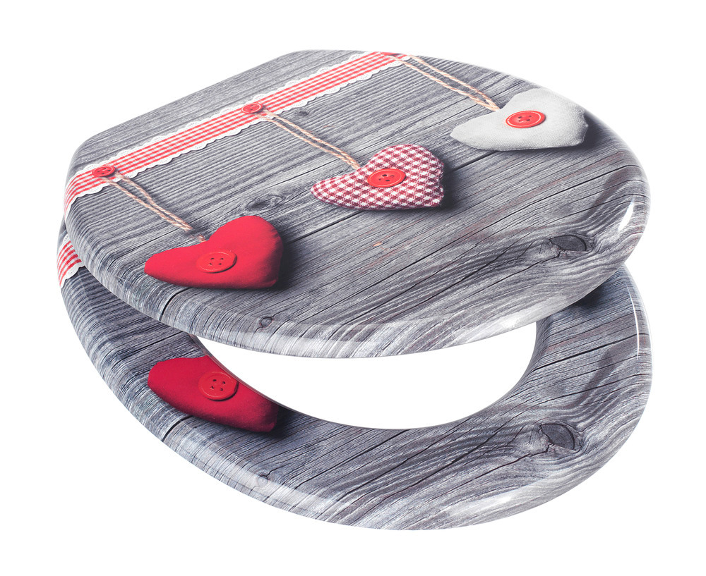 WC-Sitz Bavarian Hearts  MDF