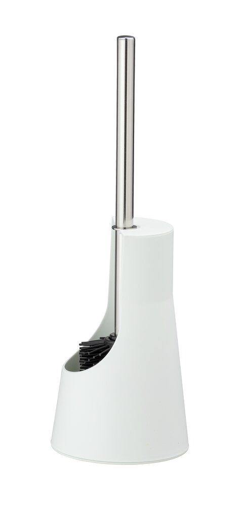 WC-Garnitur Mod. Arese Weiß  WC-Bürstenhalter mit Silikon-Bürstenkopf