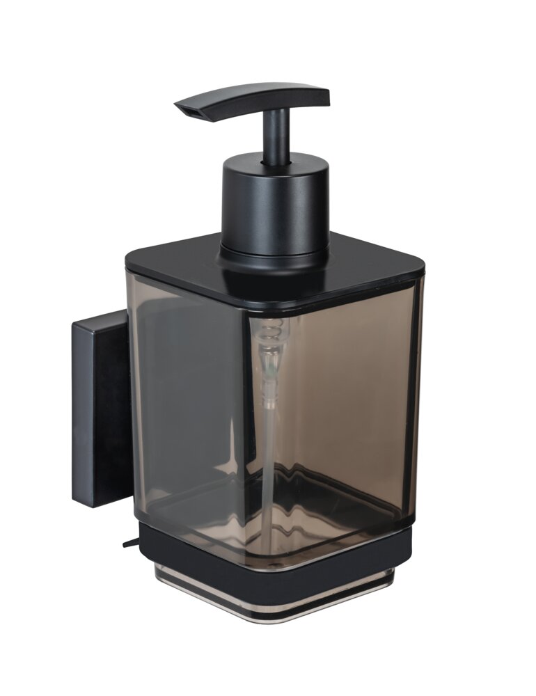 Vacuum-Loc® Seifenspender Mod. Quadro Schwarz  Befestigen ohne Bohren