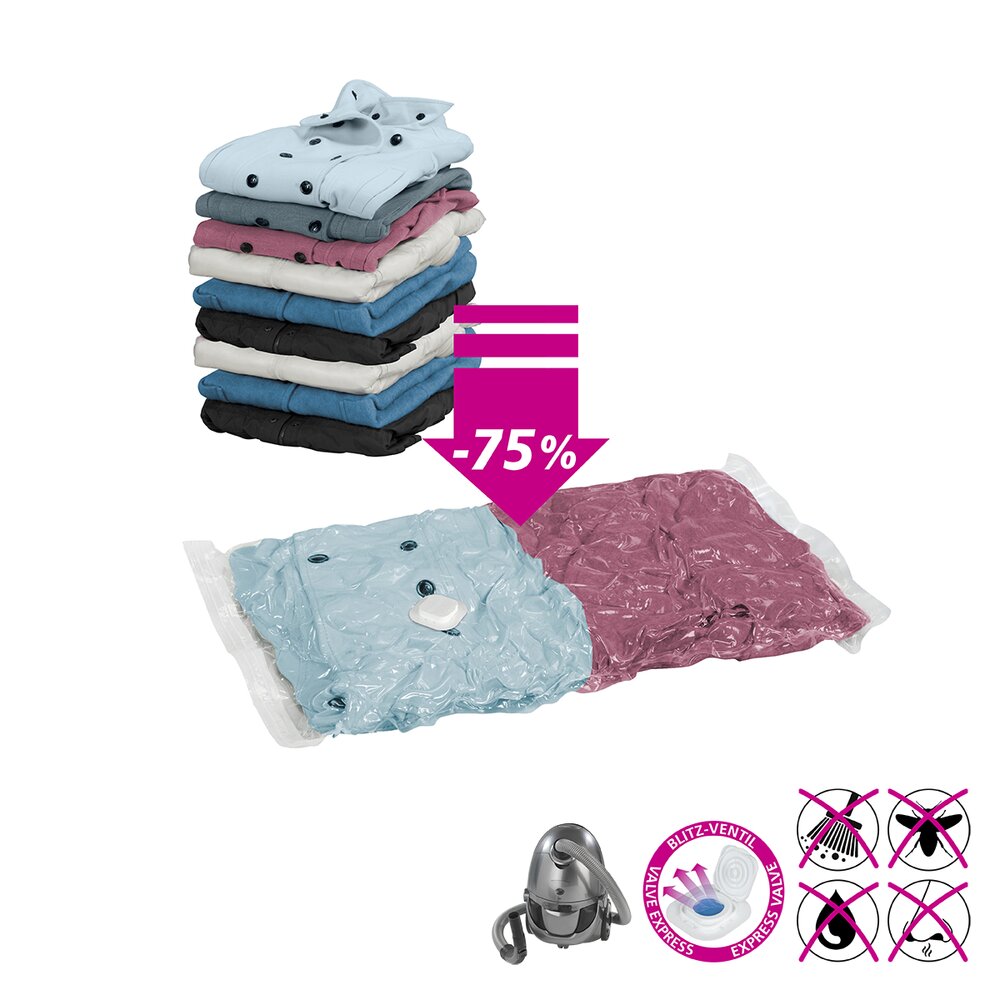 Vakuum Beutel Set: perfekte Aufbewahrung für Deine Kleidung