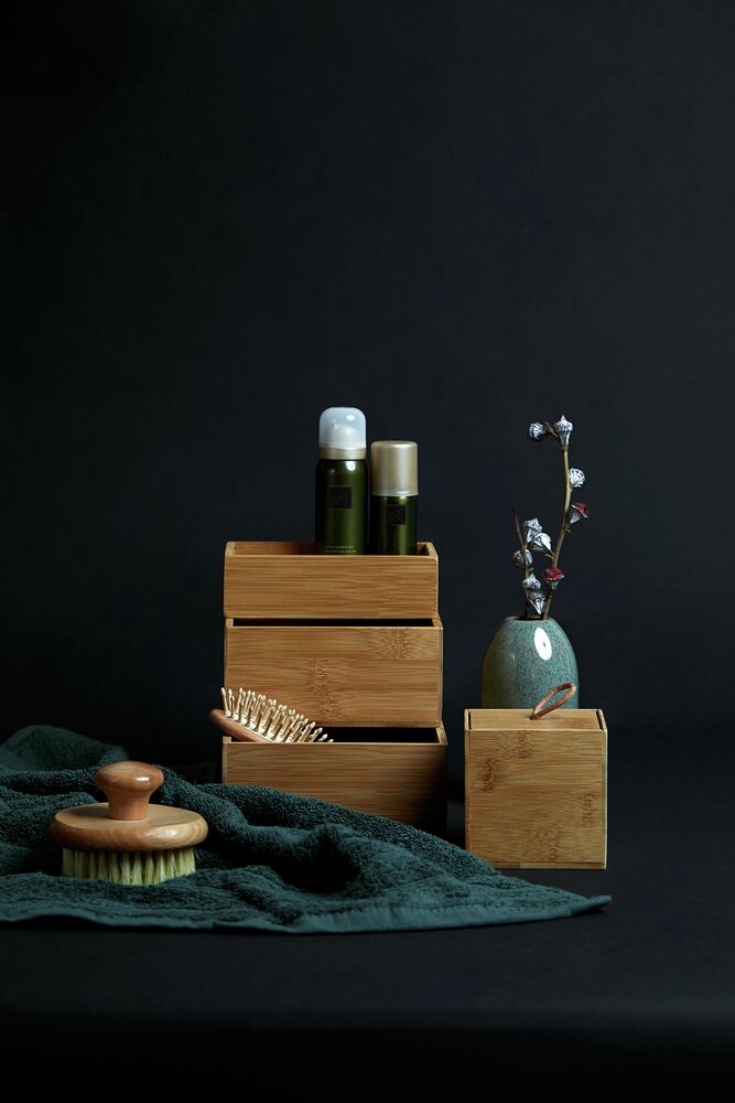 Plateau en bambou Terra S  idéal pour les ustensiles de bain