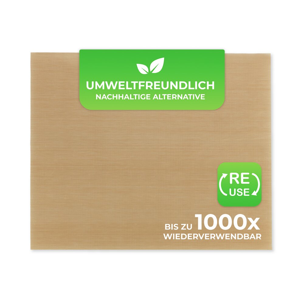 Dauer-Backfolie Braun, 2er Set  wiederverwendbar