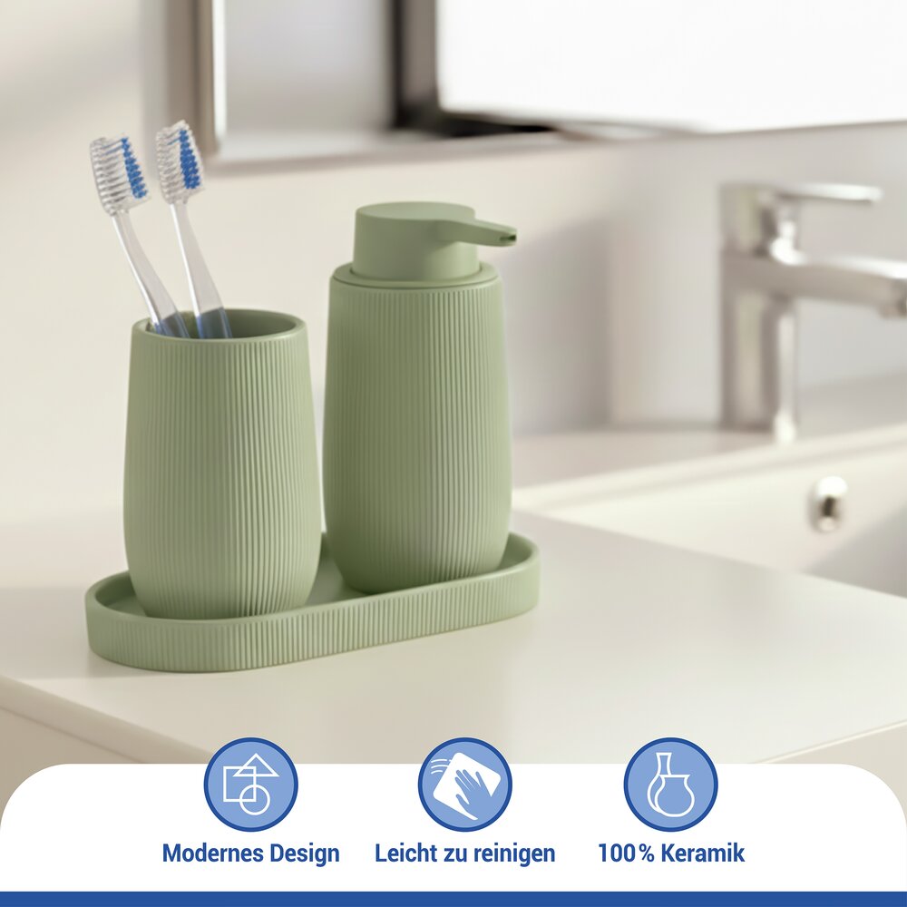 Vide-poche Mod. Fablo Vert  en céramique de haute qualité, polyvalent