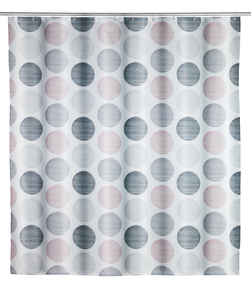 Duschvorhang Mod. Pastell Dots  180 x 200 cm, Textil (100 % Polyester)