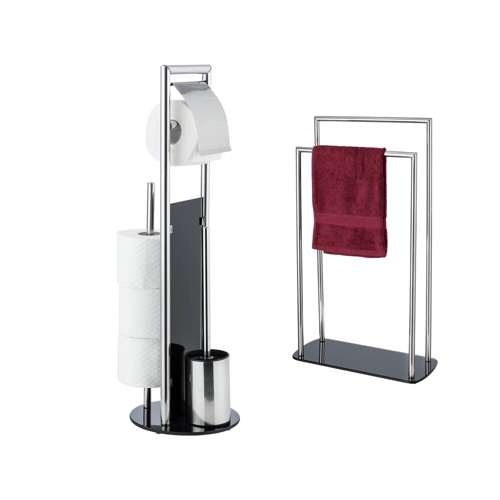 Wc-Garnitur und Handtuchständer Mod. Ravina, 2 tlg.  3in1 WC-Set