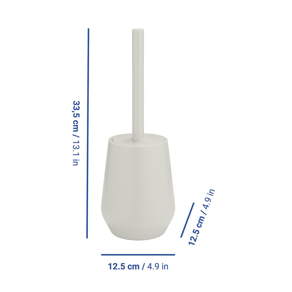 Brosse WC mod. Vara Écru  porte-brosse de toilettes fermé