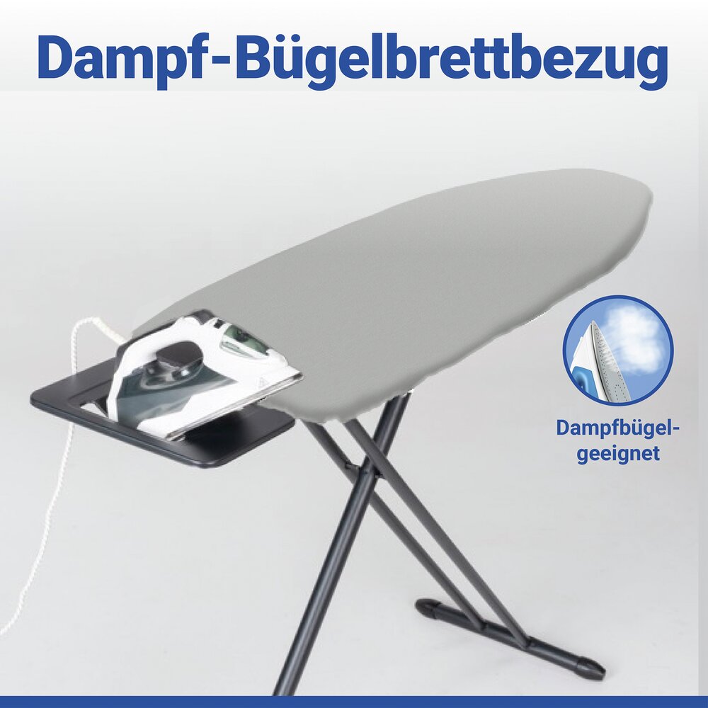 Bügelbrettbezug Mod. Basic L/XL  passend bis 140 x 50 cm, dampfbügelgeeignet