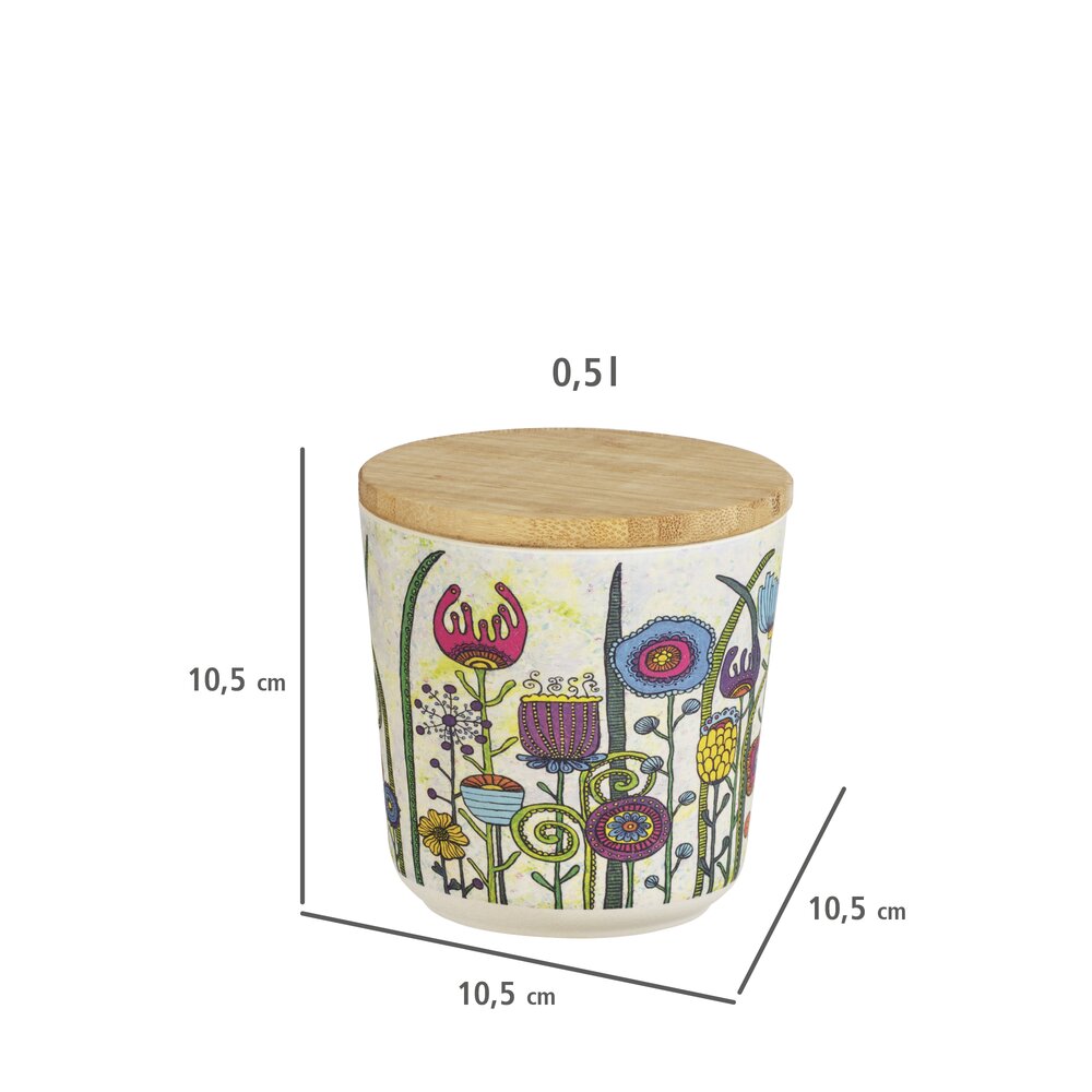 Boîtes de rangement Mod. Garden, set de 3  bioplastique et certifié FSC