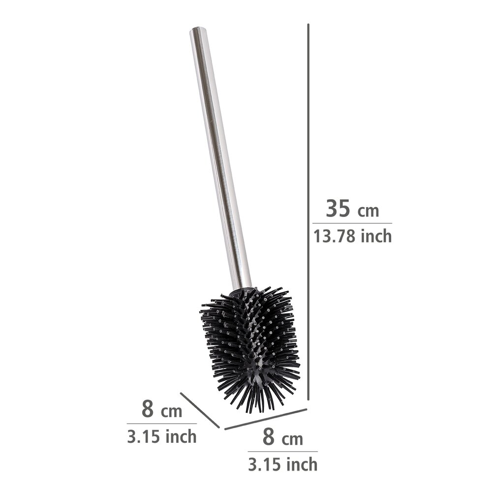 Vervangingsborstel met roestvrij stalen handvat, silicone Ø 8 cm
