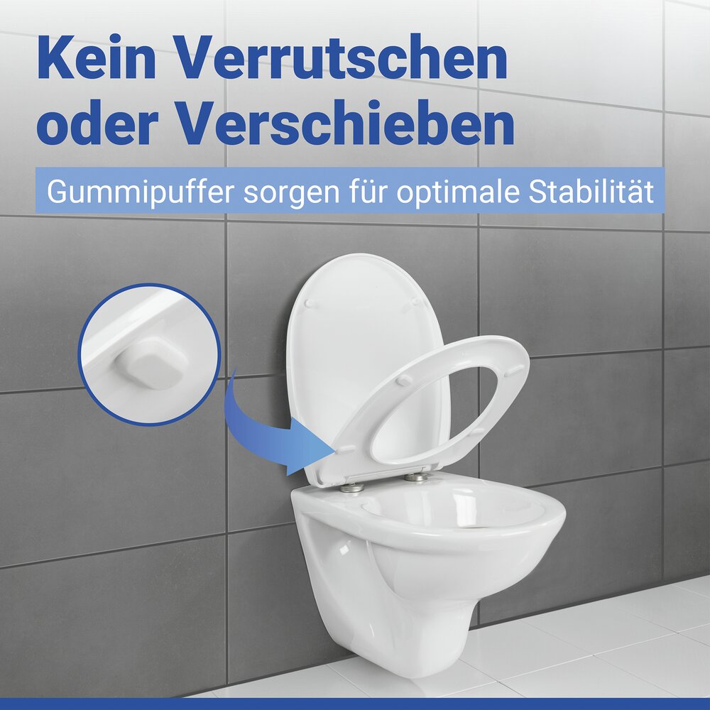 WC-Sitz Mod. Roanne  Toilettensitz mit Absenkautomatik und Relief-Druck