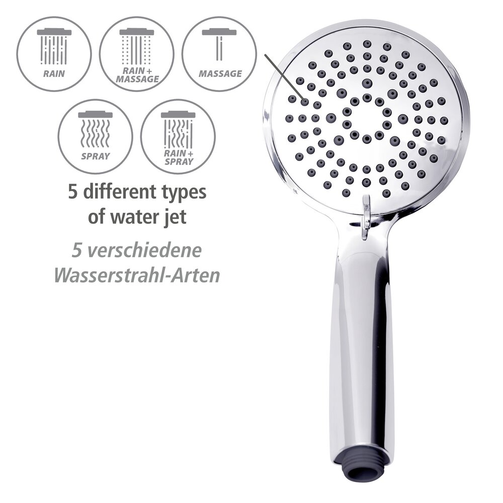 Young Eco douchesysteem met chromen thermostatische mengkraan