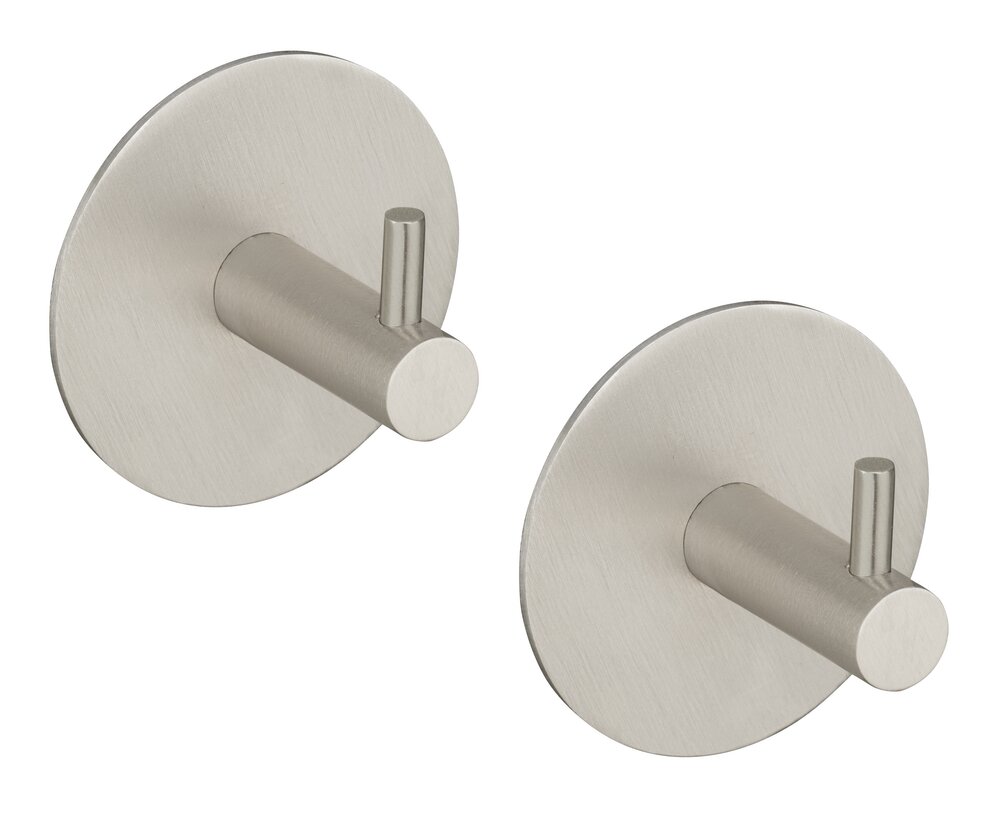 Wandhaken Uno Mod. MELETO, Matt, 2er Set  zum Kleben oder Bohren