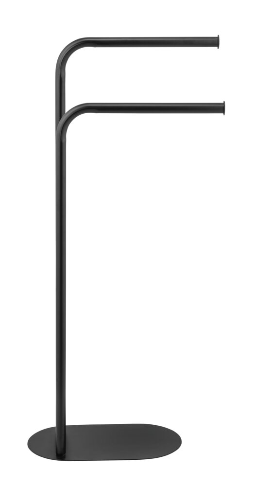 Handtuchständer Mod. Levante, schwarz, Stahl, 30x79x17 cm  rostfrei und platzsparend