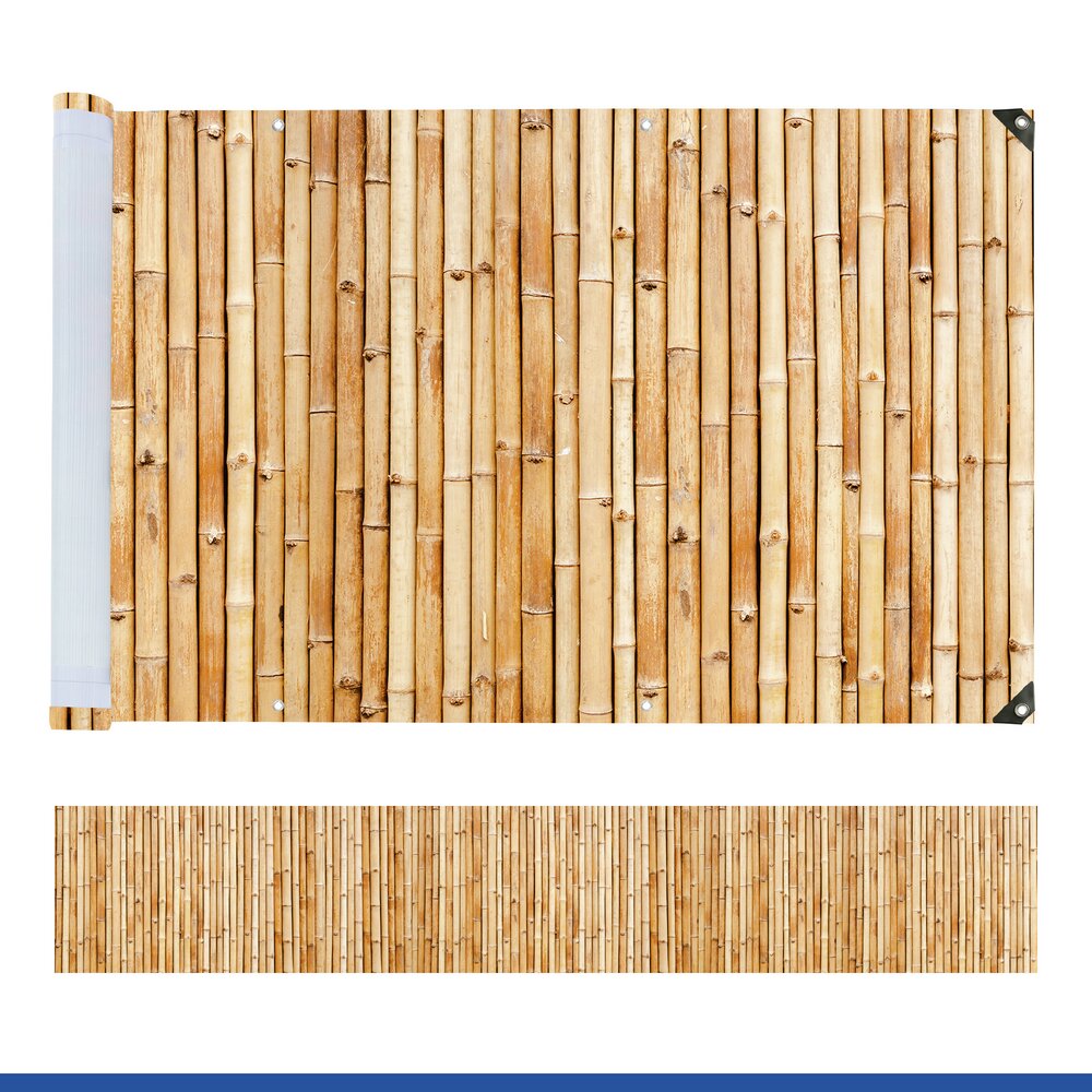 Balkon-Sichtschutz Mod. Bambus, 5 m  UV- und witterungsbeständig