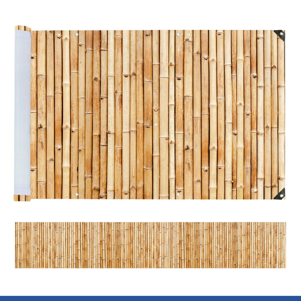 Balkon-Sichtschutz Mod. Bambus, 5 m UV- und witterungsbeständig