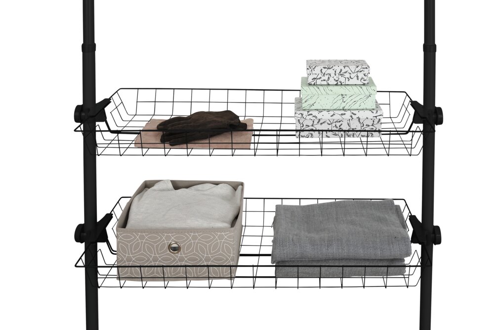 Korb Mod. Herkules Schwarz 2er Set  passend zum Teleskop-System Herkules