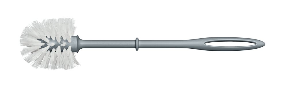 WC-Bürste mit Kunststoffstiel Grau