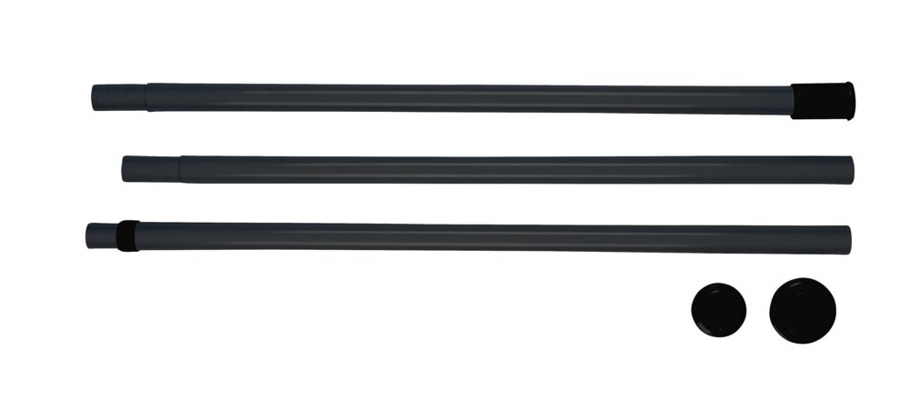 Hauptstange Mod. Herkules Schwarz  verstellbar bis 300 cm