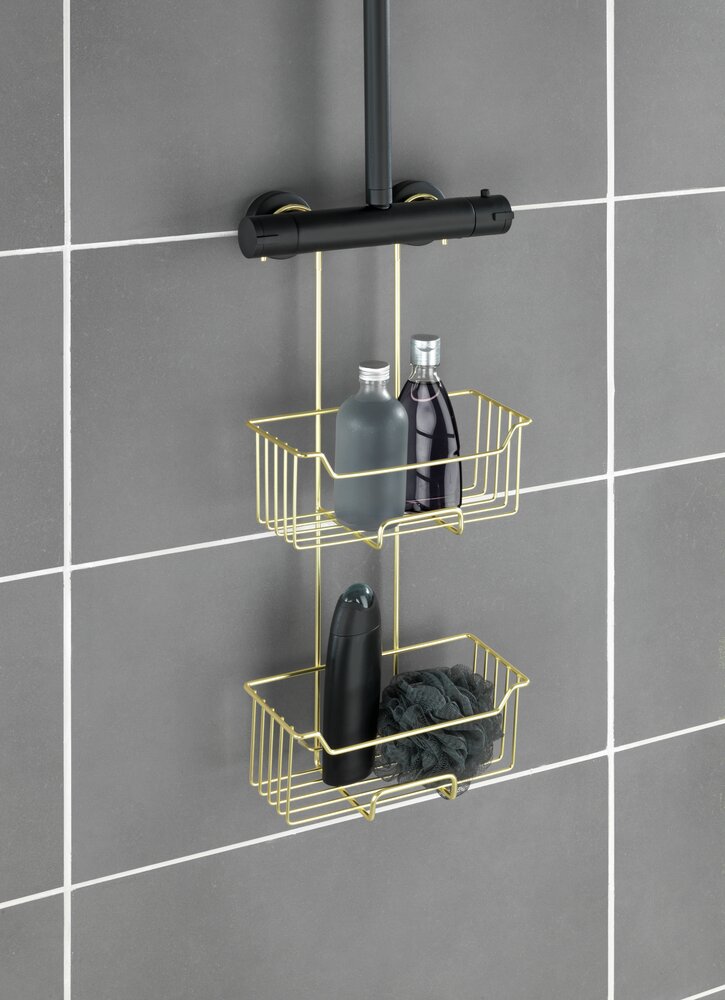 Thermostatische douchehouder Milo Gold, 2 niveaus