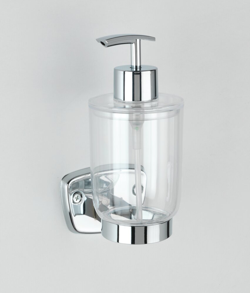 Seifenspender Mod. Basic  zur Wandmontage, Wandbefestigung aus Edelstahl, rostfrei