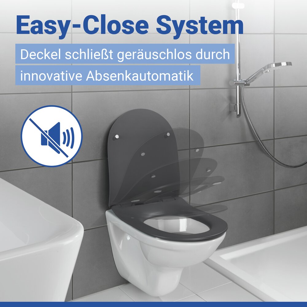 Toiletbril Mod. Sedilo Matgrijs