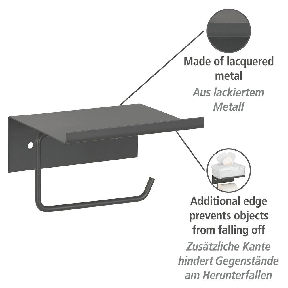 Desulo antraciet toiletrolhouder
