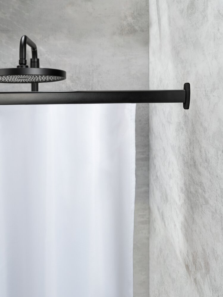 Cornière Jete Noir  16 patins à rideaux inclus