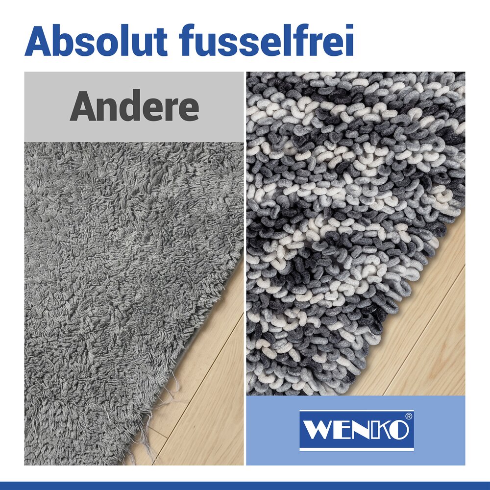 Tapis de bain Mod. Lerici gris-bleu, 60 x 90 cm  antidérapant et à séchage rapide