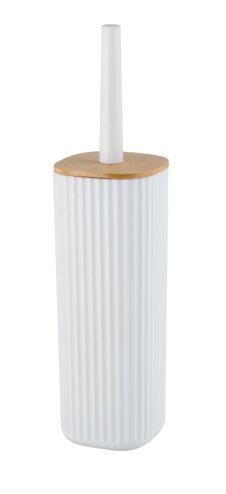 Porte-brosse WC Rotello, blanc  avec brosse incluse