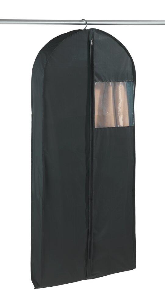 Kledinghoes Mod. Deep Black, 3-delig, zwart, PEVA, 3 maten, ritssluiting