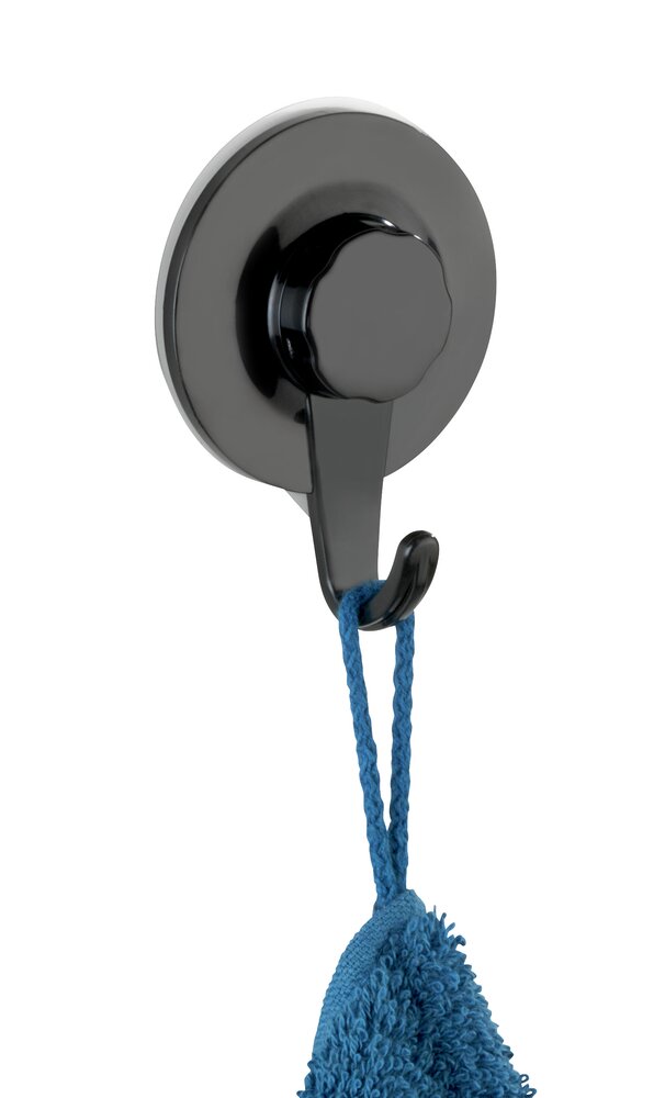 Static-Loc® Plus Wandhaken Mod. Valenza Schwarz  Befestigen ohne bohren