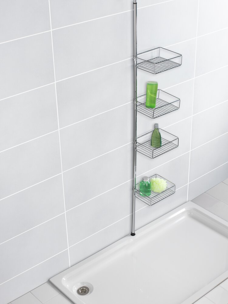 Domaso telescopisch rek met extra diepe manden Roestvrij staal