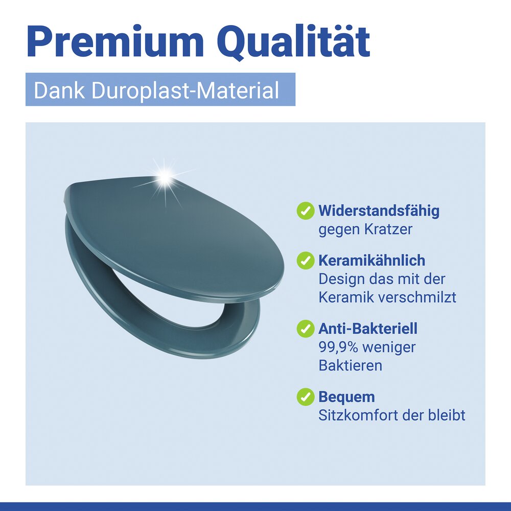 Toiletbril Mod. Samos Slate Blue