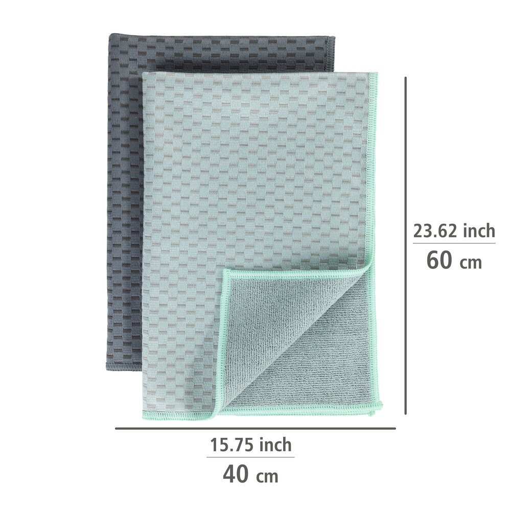 Torchons en microfibres Miko, lot de 2 pièces  En microfibre