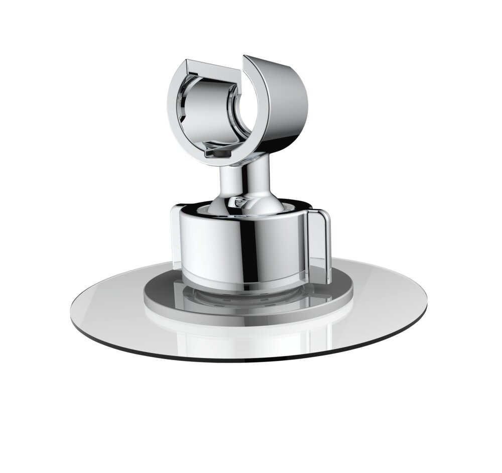 Duschkopfhalter 360° Chrom  Befestigen ohne Bohren