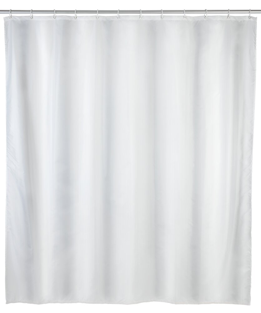 Rideau de douche Nes Blanc, 240 x 180 cm  Tissu textile (100 % polyester recyclé)