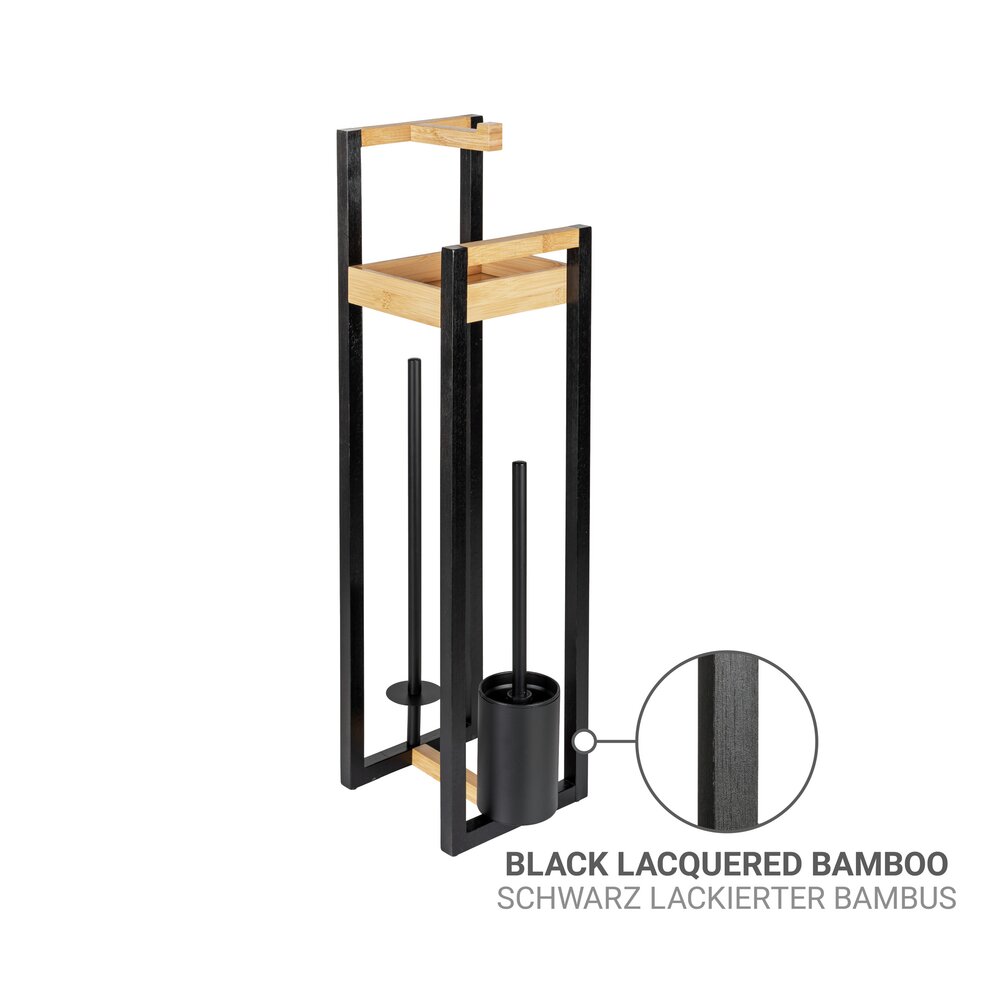 Garniture de WC sur pied 4 en 1 Mod. Braidi  en bambou certifié FSC®.