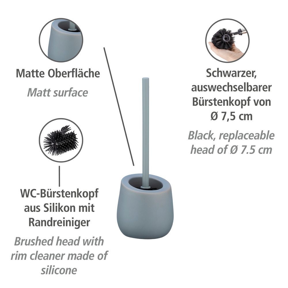 WC-Garnitur Mod. Badi Grau  hochwertige Keramik