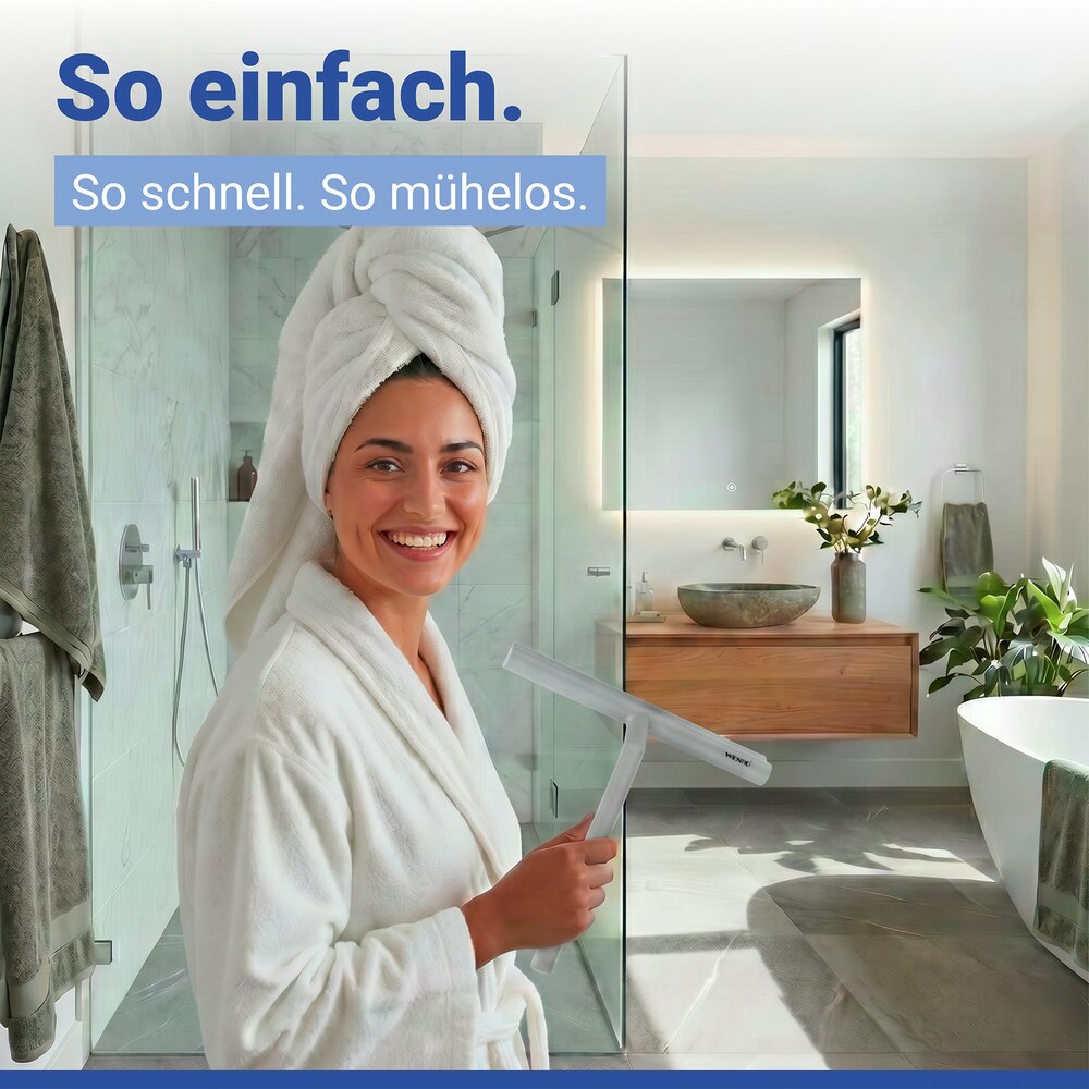 Badezimmerwischer Silikon Mod. Mola  Grau