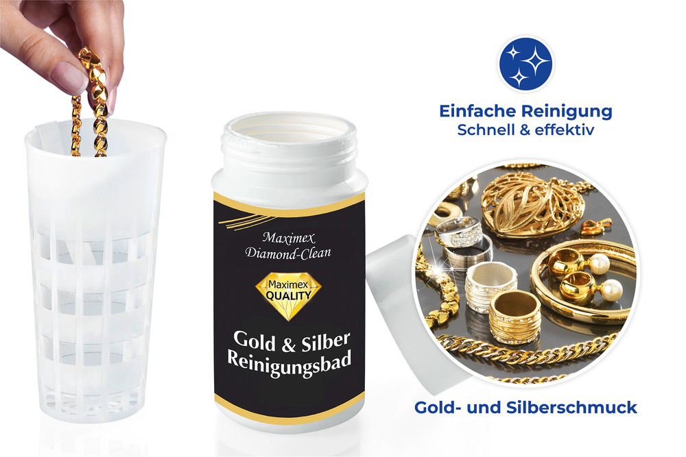 Mod. Diamond Clean Gold- & Silber Reinigungsbad  Schmuckreiniger