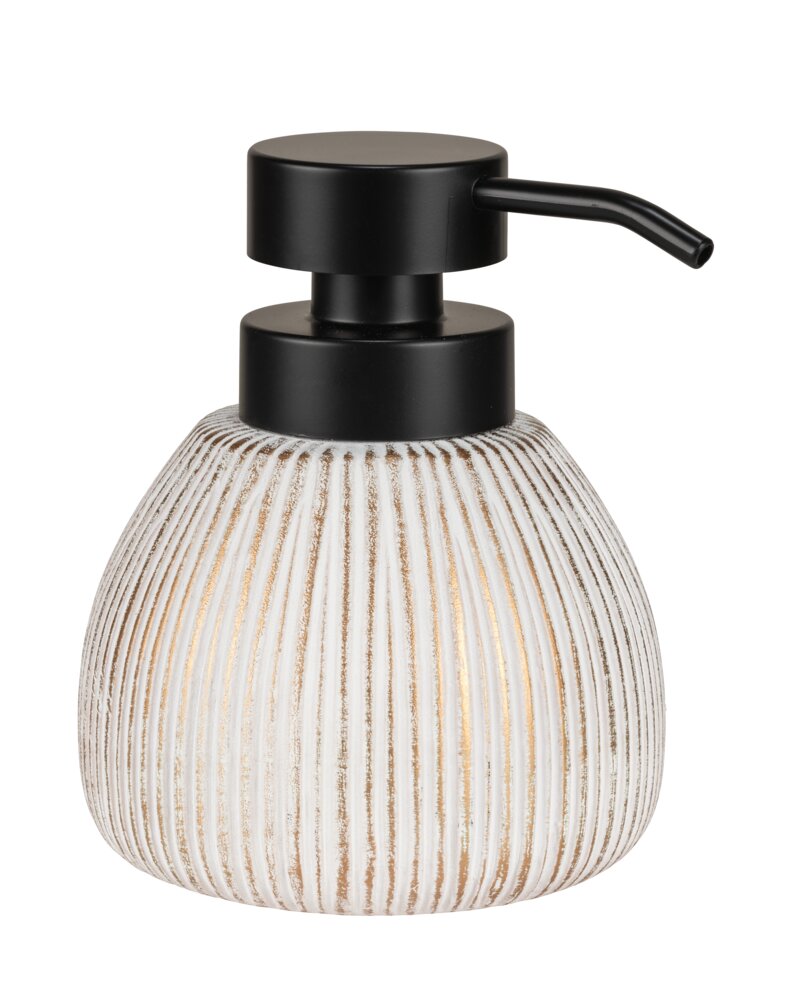 Bad-Accessoire Set Mod. Pascoli, gold, keramik/kunststoff, Ø11,5x13cm  strukturierte Oberfläche, freistehend