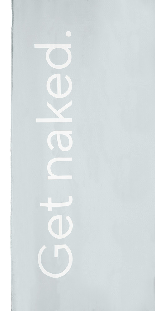 TOM TAILOR Duschvorhang "Get naked",   Grey