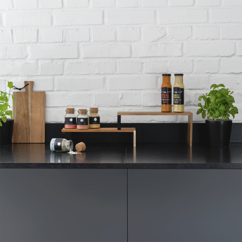 Küchenregal Mod. Vali Akazie  aus FSC® zertifiziertem Akazienholz