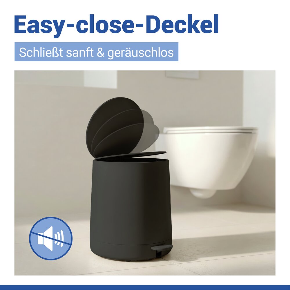 Cosmetica-pedaalemmer Mod. Fablo Zwart