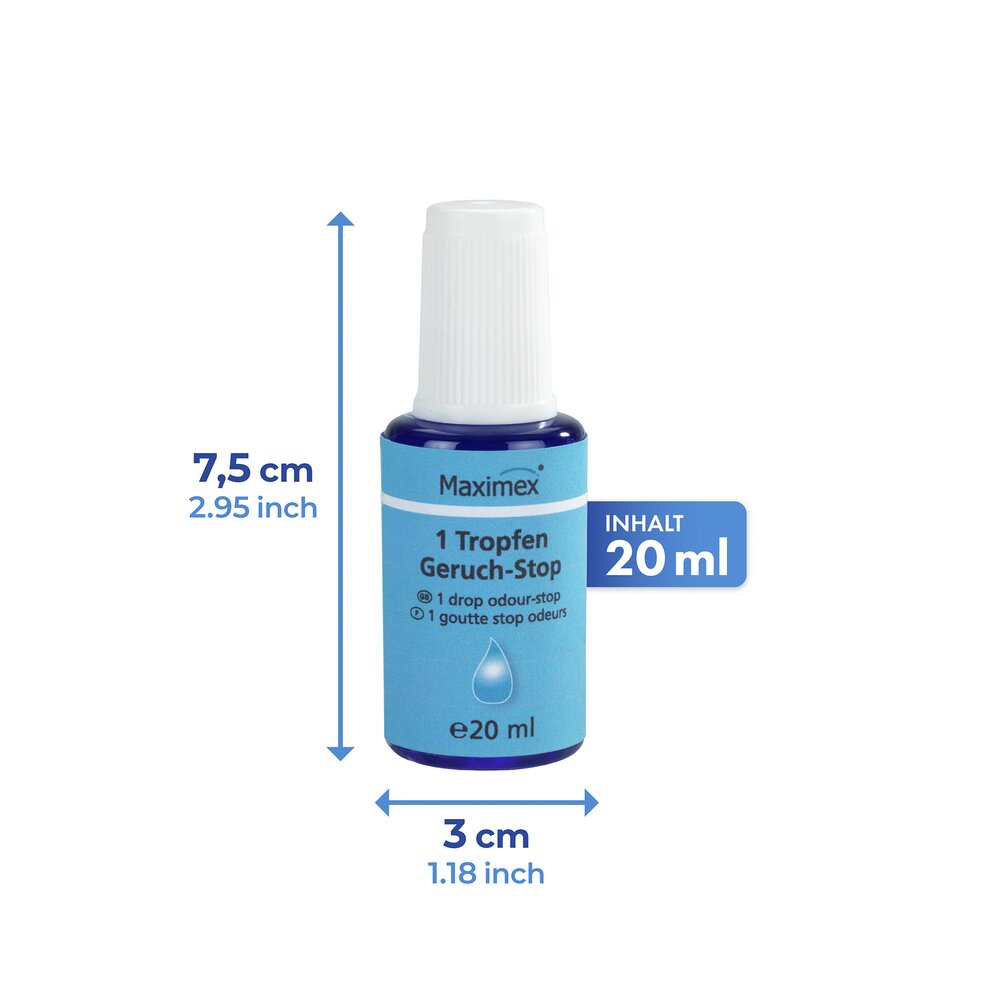 1-Tropfen Geruch-STOP, 3 x 20 ml  verhindert unangenehme Gerüche
