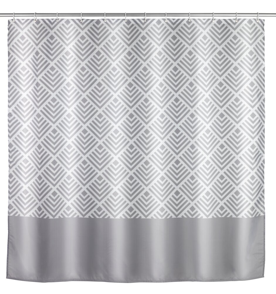 Anti-Schimmel Duschvorhang Echo, 180 x 200 cm  Textil (Polyester), waschbar