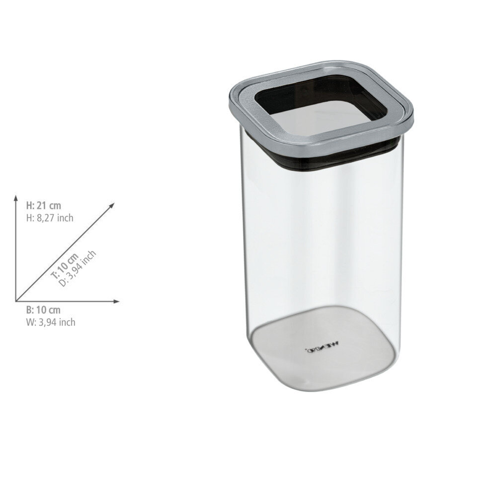 Aufbewahrungsdose Mod. Clara 1,4 L  Deckel mit Silikondichtung