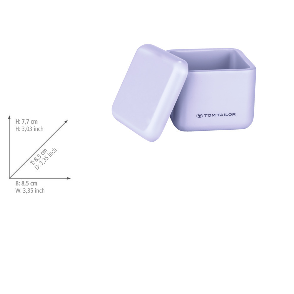 Aufbewahrungsdose Lilac, 2er Set  mit Deckel