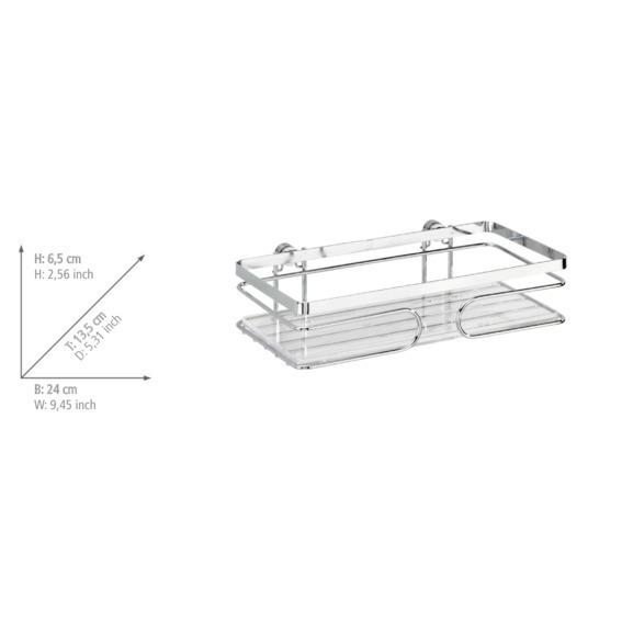 Wandablage Premium  Edelstahl rostfrei